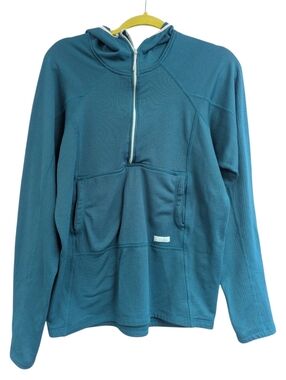 Pa'lante Blue Grid Fleece Hoody V1. Medium